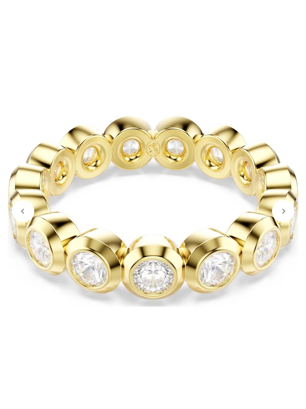 Swarovski Imber Gold Eternity Ring Size 8 - NWT $179 MSRP